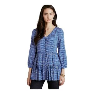 🌺Maeve by Anthropologie Lila Tiered Tunic Medium